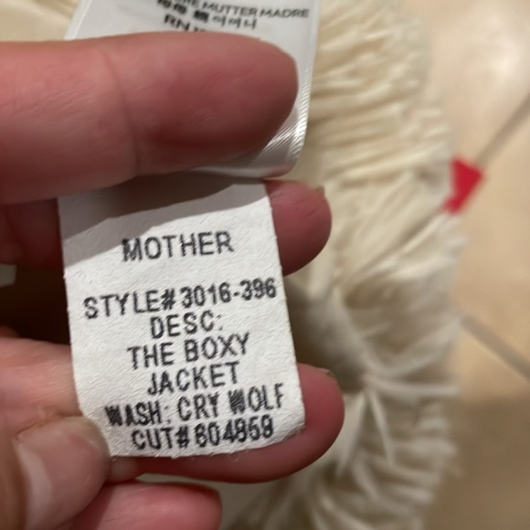 Mother Denim the boxy jacket in wash cry wolf size medium - Picture 8 of 8